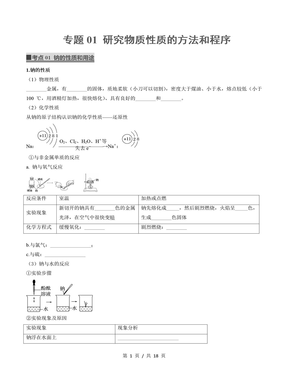 高中化学 | 高一上期中考点梳理知识清单鲁科版插图高中考点专项1