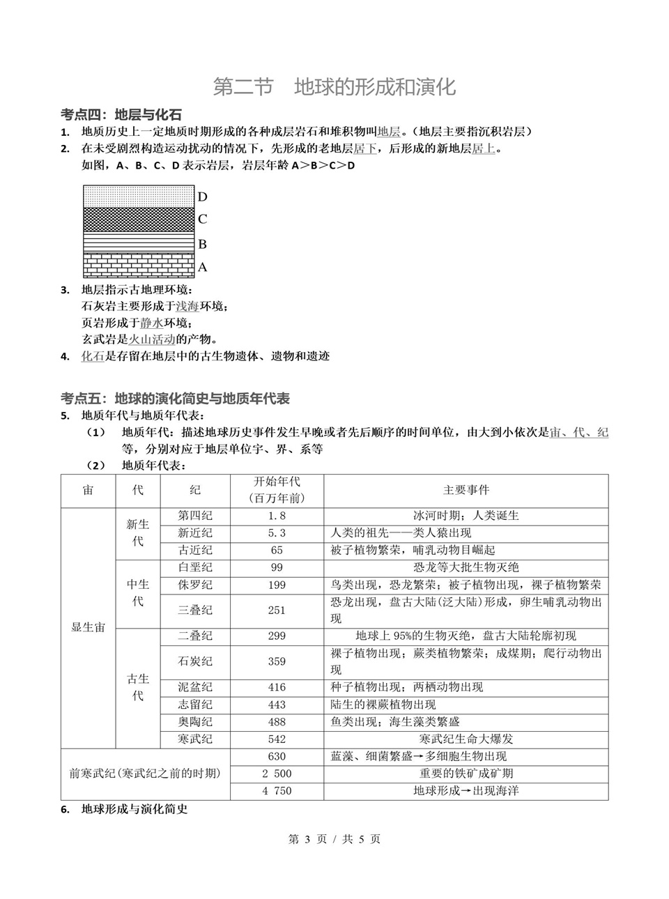 高中地理 | 高一上期中考点梳理知识清单鲁教版插图高中考点专项3
